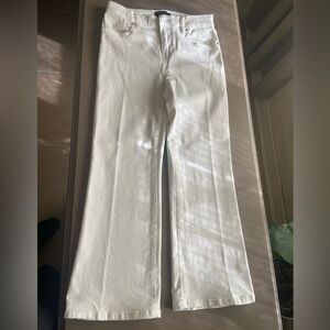 Banana Republic Classic White Cropped Pants